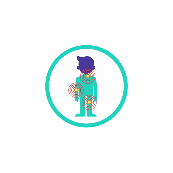 Non-healing wound ulcer icon